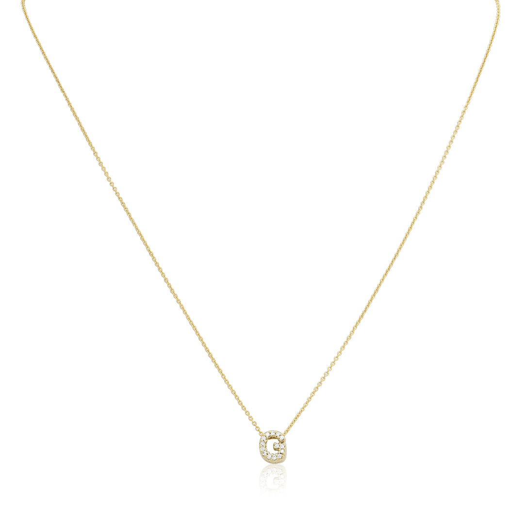 18K Yellow Gold Love Letter Collection Diamond 