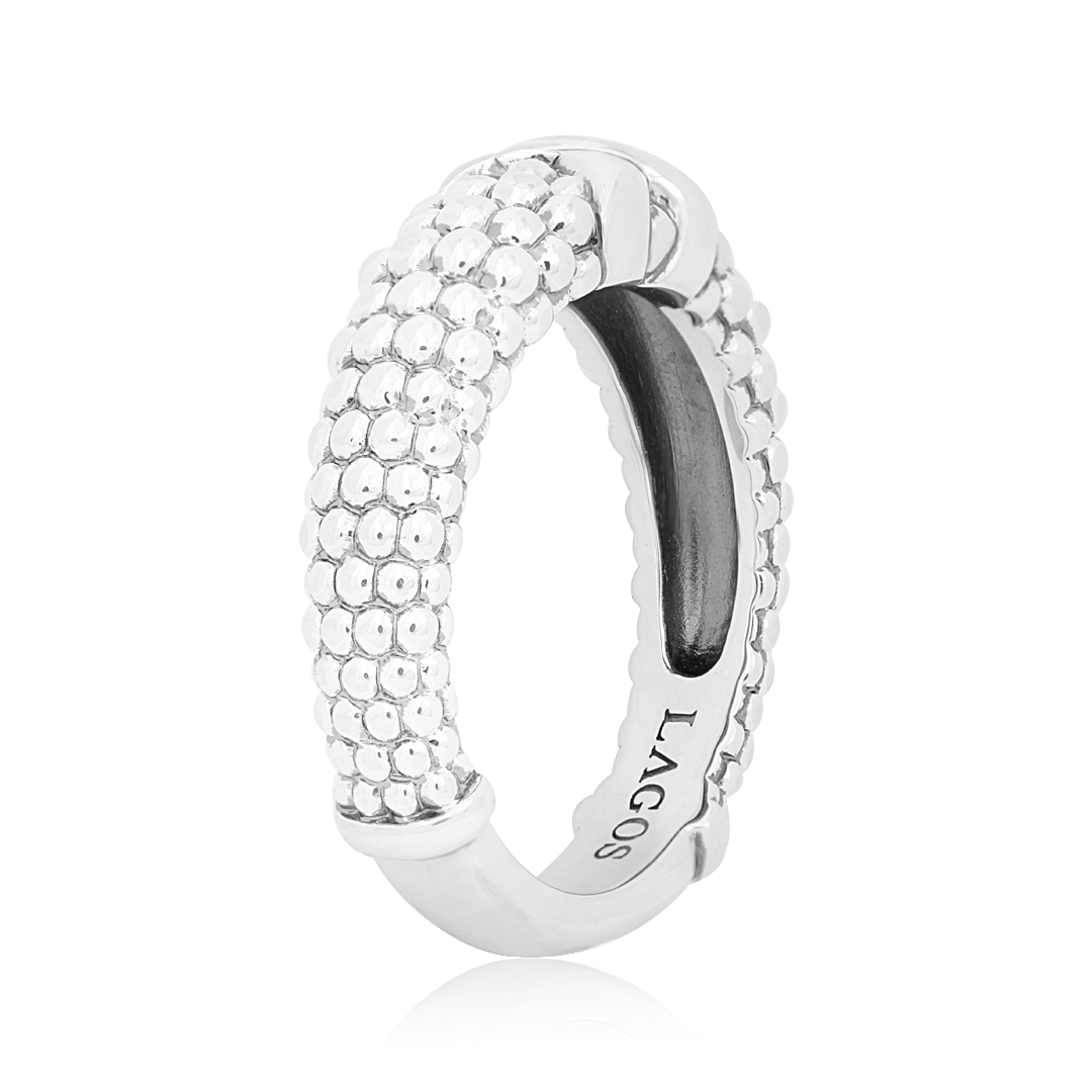 LAGOS Sterling Silver Caviar Beaded Ring