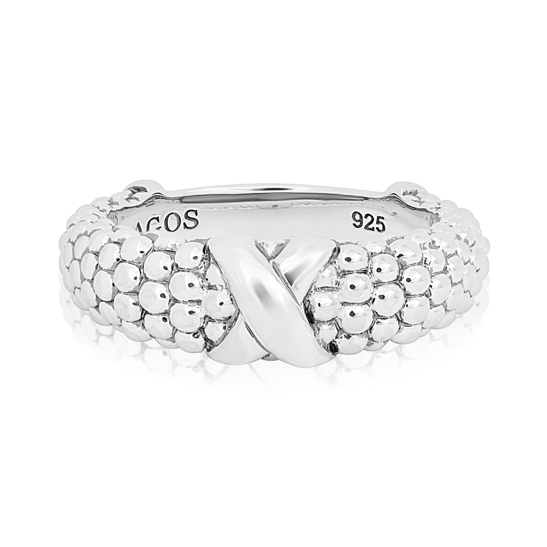 LAGOS Sterling Silver Caviar Beaded Ring