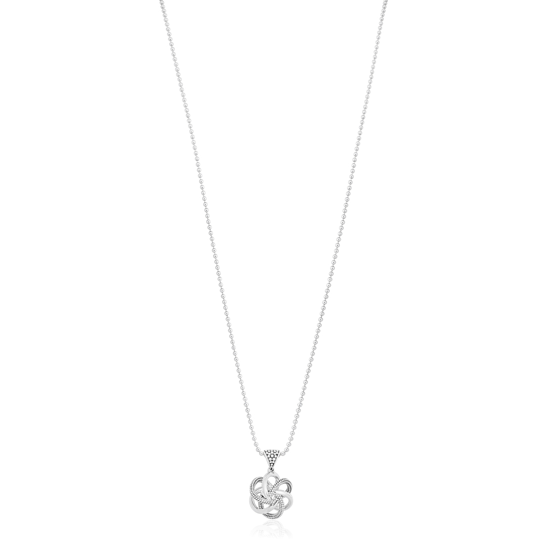 Sterling Silver Love Knot Collection Necklace