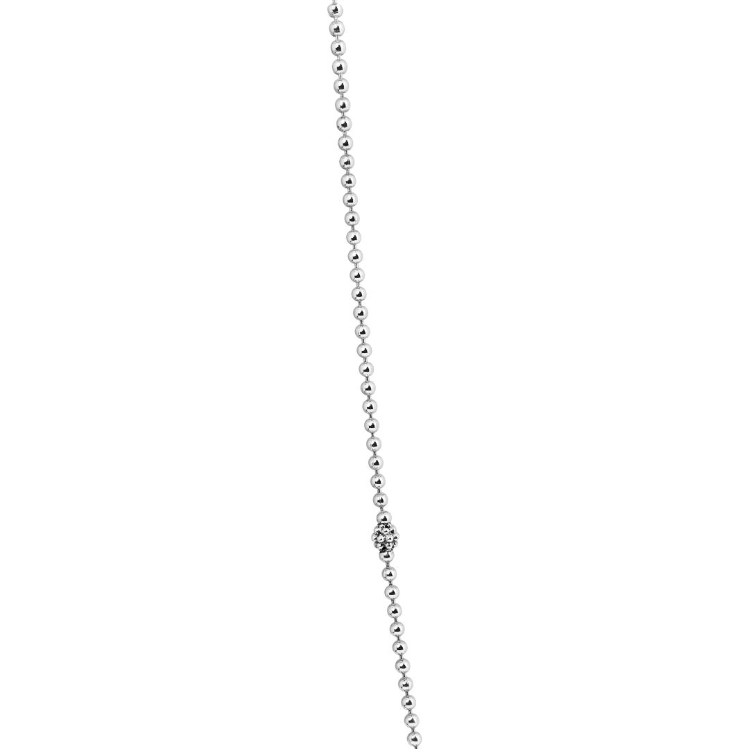 Sterling Silver Caviar Icon Collection Necklace