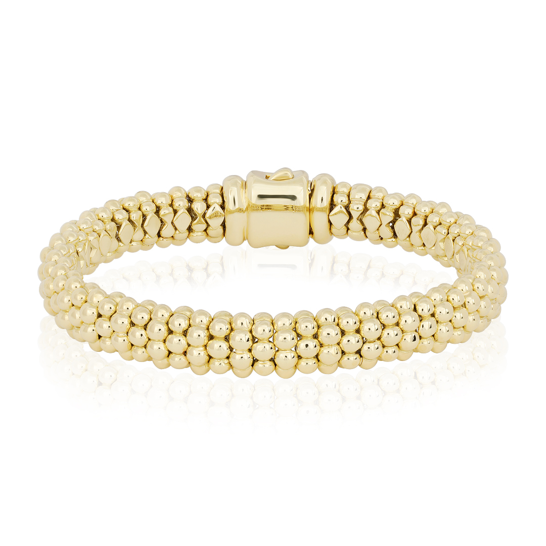 18K Yellow Gold Caviar Collection Bracelet