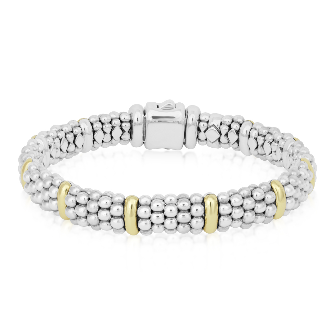 LAGOS Sterling Silver Caviar Collection Beaded Bracelet