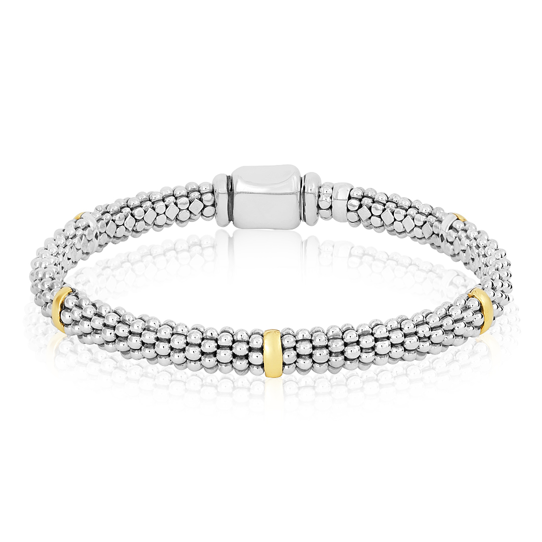 Lagos Signature Caviar Rope Bracelet in Sterling Silver – Gavriel.us