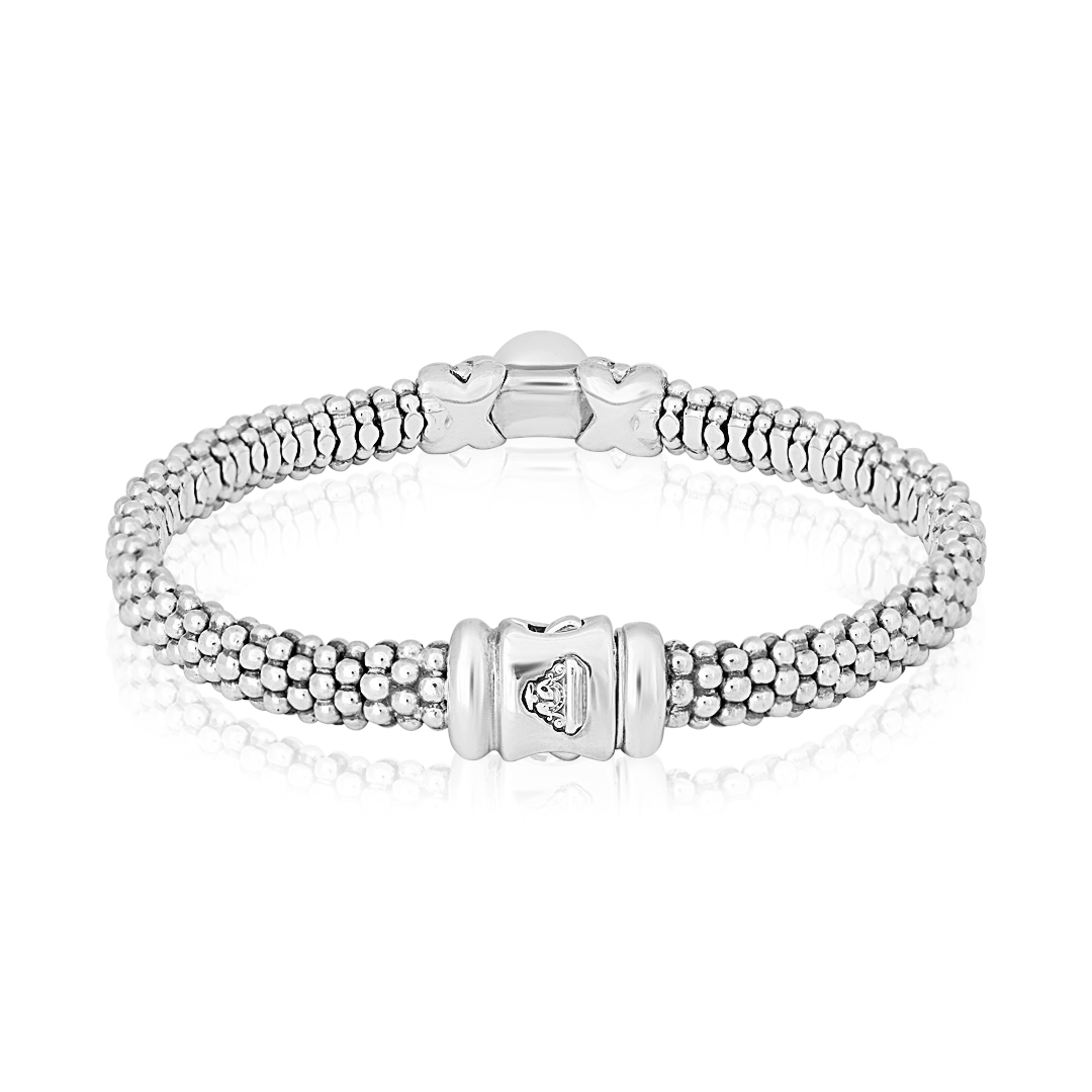 Caviar Luna Collection Bracelet with Pearls and 18K Yellow Gold