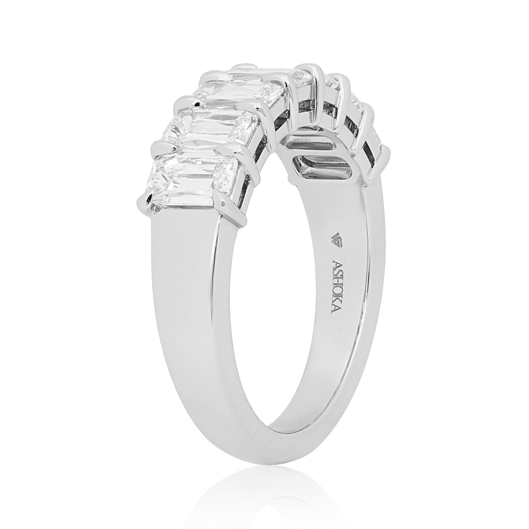 Platinum Ashoka Diamond Band