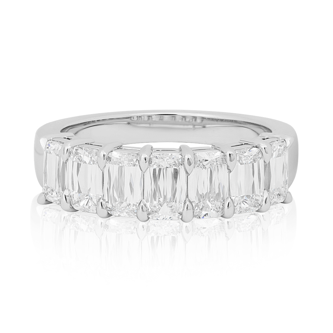 Platinum Ashoka Diamond Band