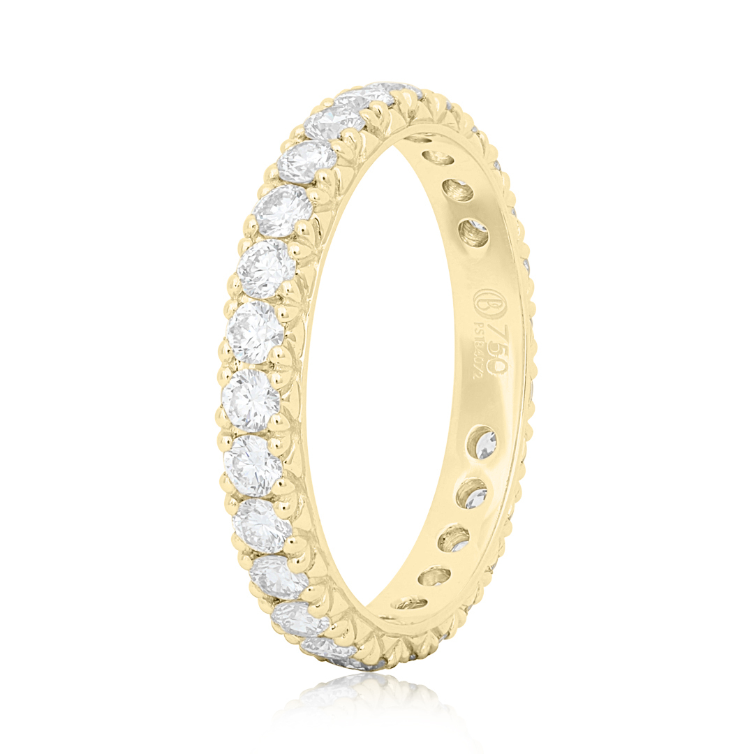 18K Yellow Gold Diamond Eternity Band