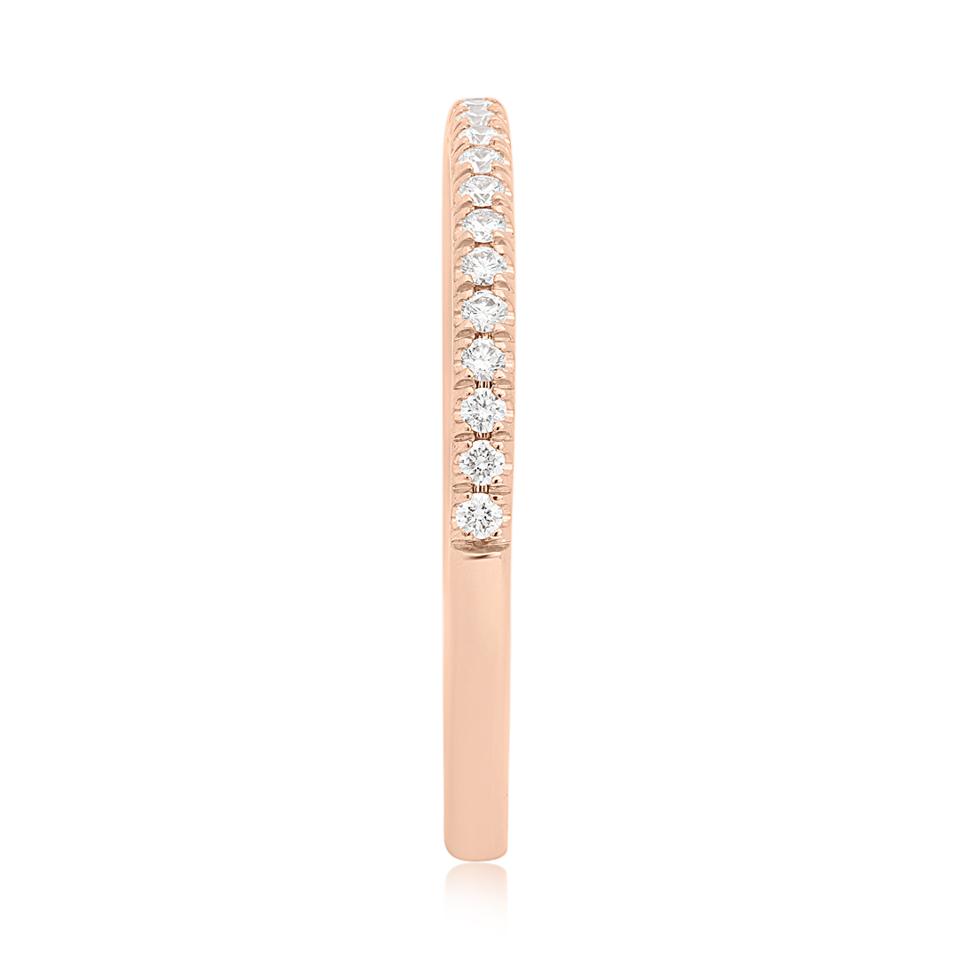 TIVOL 18K Rose Gold Diamond Band
