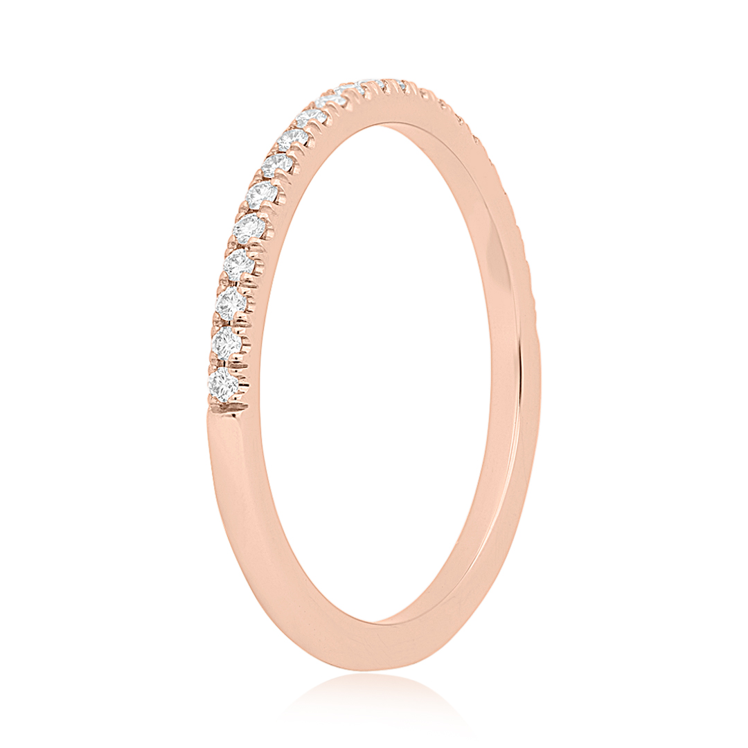 TIVOL 18K Rose Gold Diamond Band