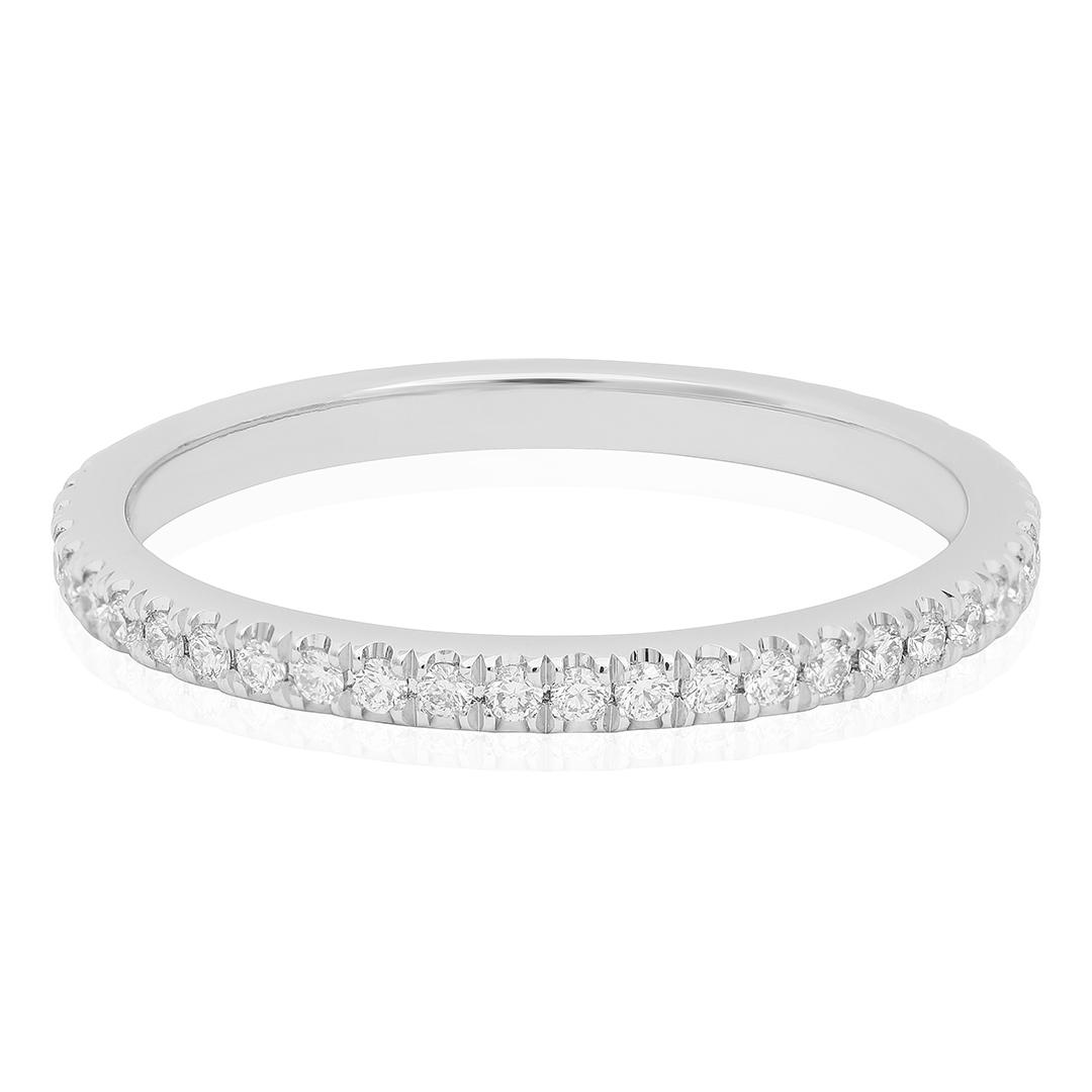 TIVOL Platinum Round Diamond Eternity Band