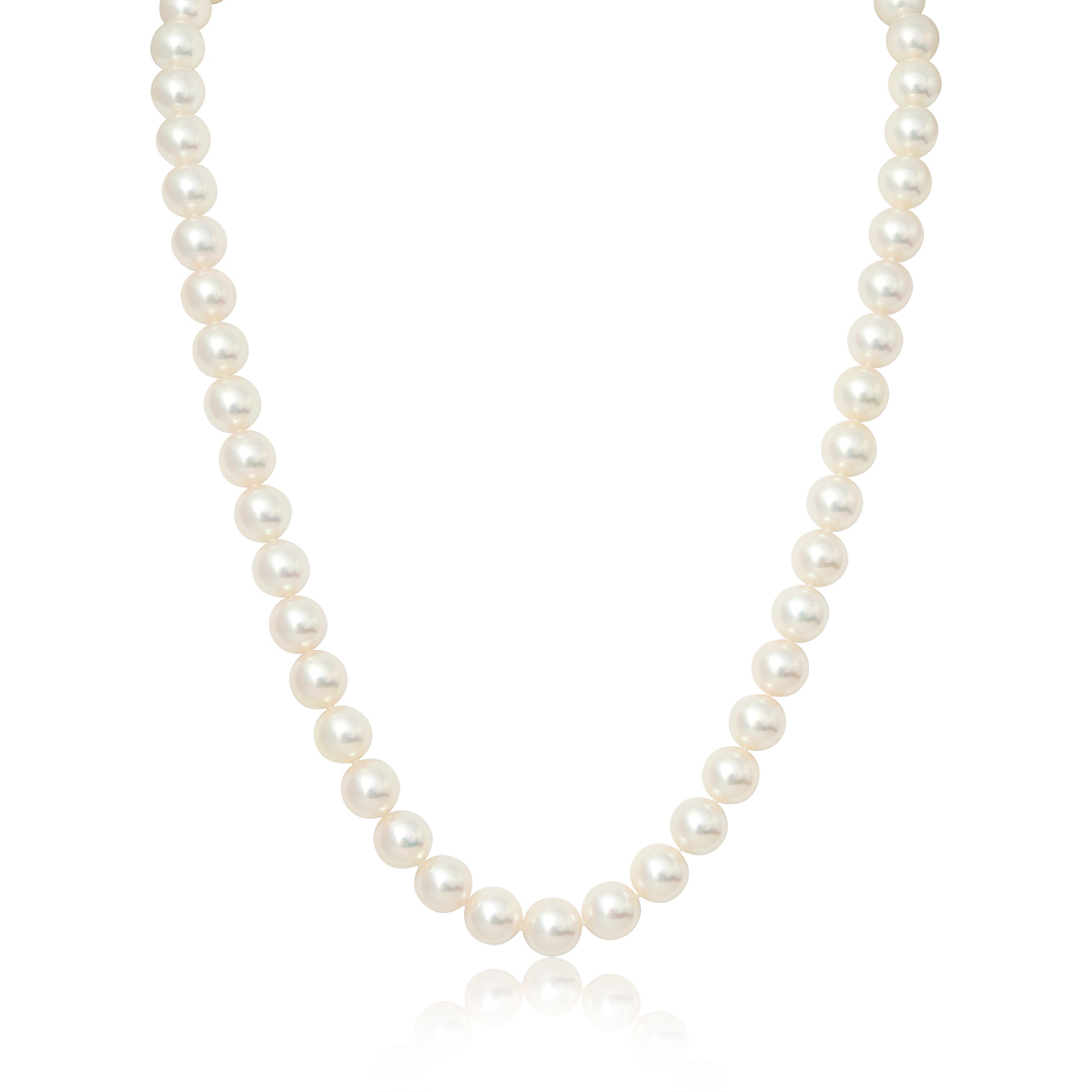 18K Yellow Gold and Pearl Necklace