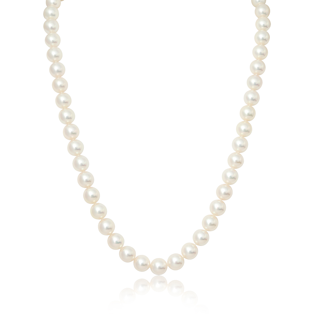 18K Rose Gold and Pearl Necklace