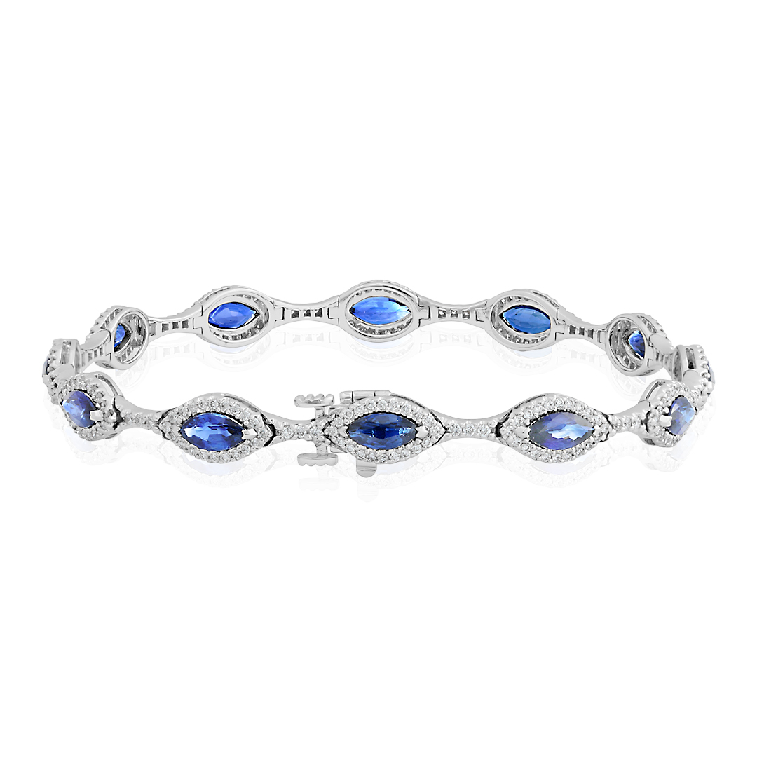 TIVOL White Gold Sapphire Bracelet