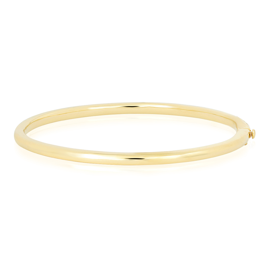 18K Yellow Gold Stackable Collection Diamond Bangle