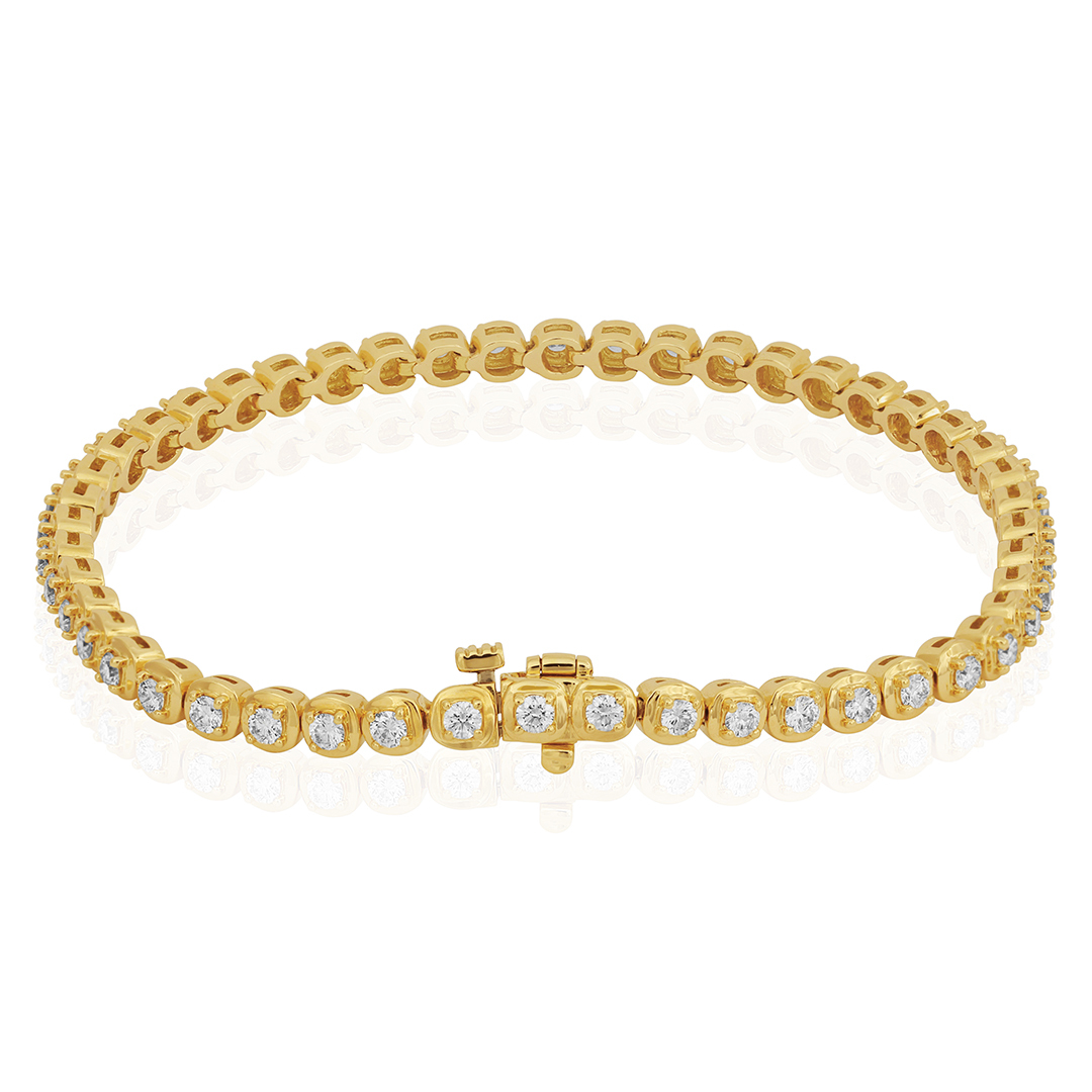 Tivol Yellow Gold Diamond Bracelet