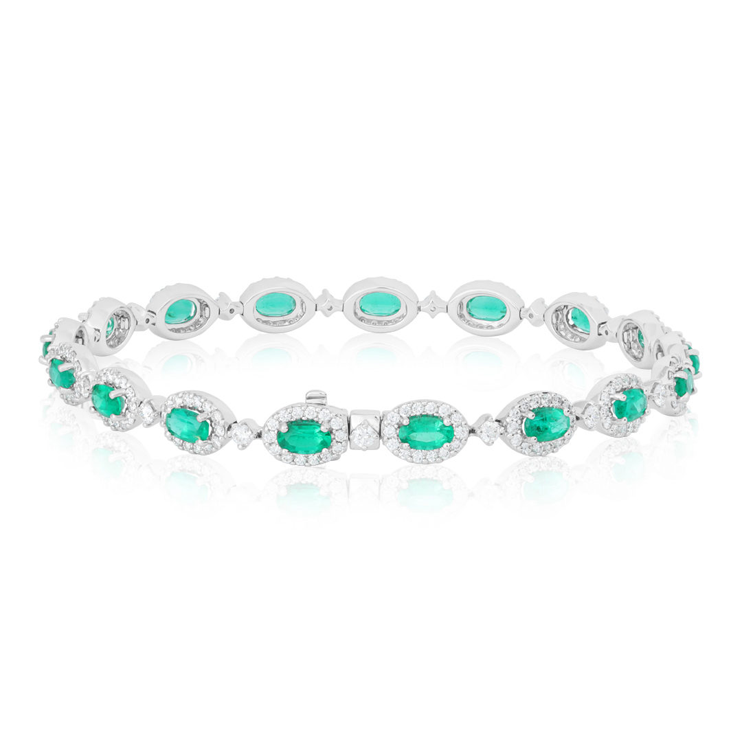 Tivol Emerald and Diamond Bracelet