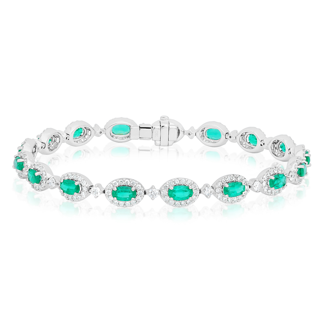 Tivol Emerald and Diamond Bracelet itemprop=