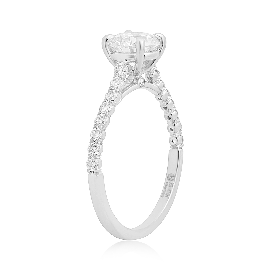 18K White Gold Diamond Mounting itemprop=