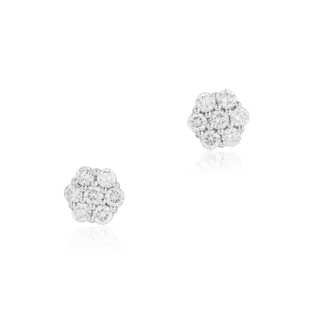 Tivol White Gold Diamond Earrings