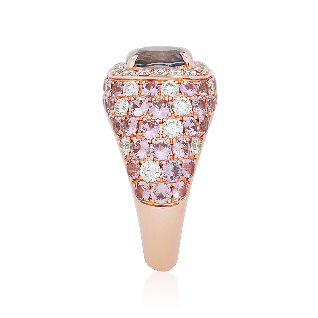 Robert Procop Rose Gold Sapphhire and Diamond Cel