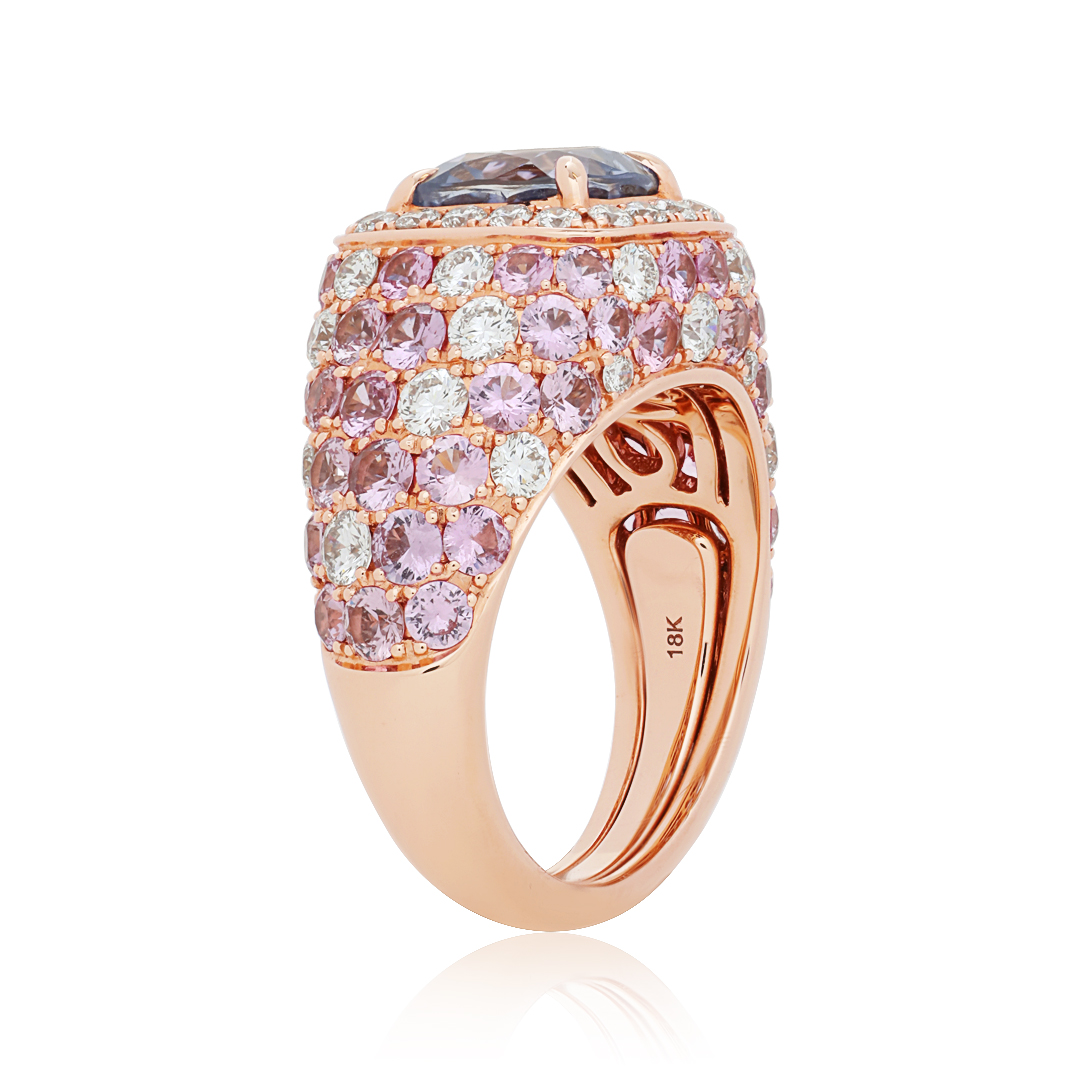 Robert Procop Rose Gold Sapphhire and Diamond Cel