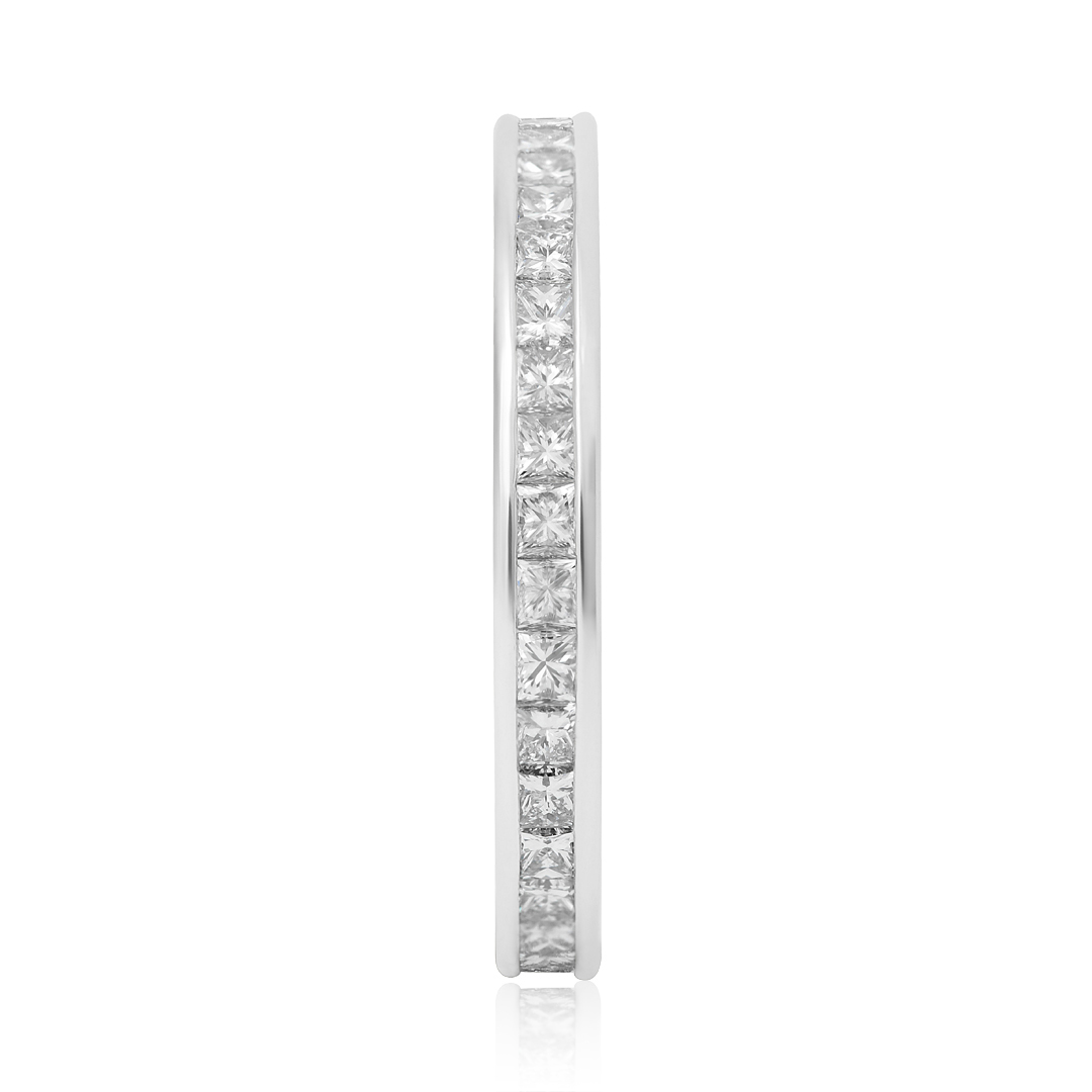 Platinum Princess Cut Diamond Eternity Band