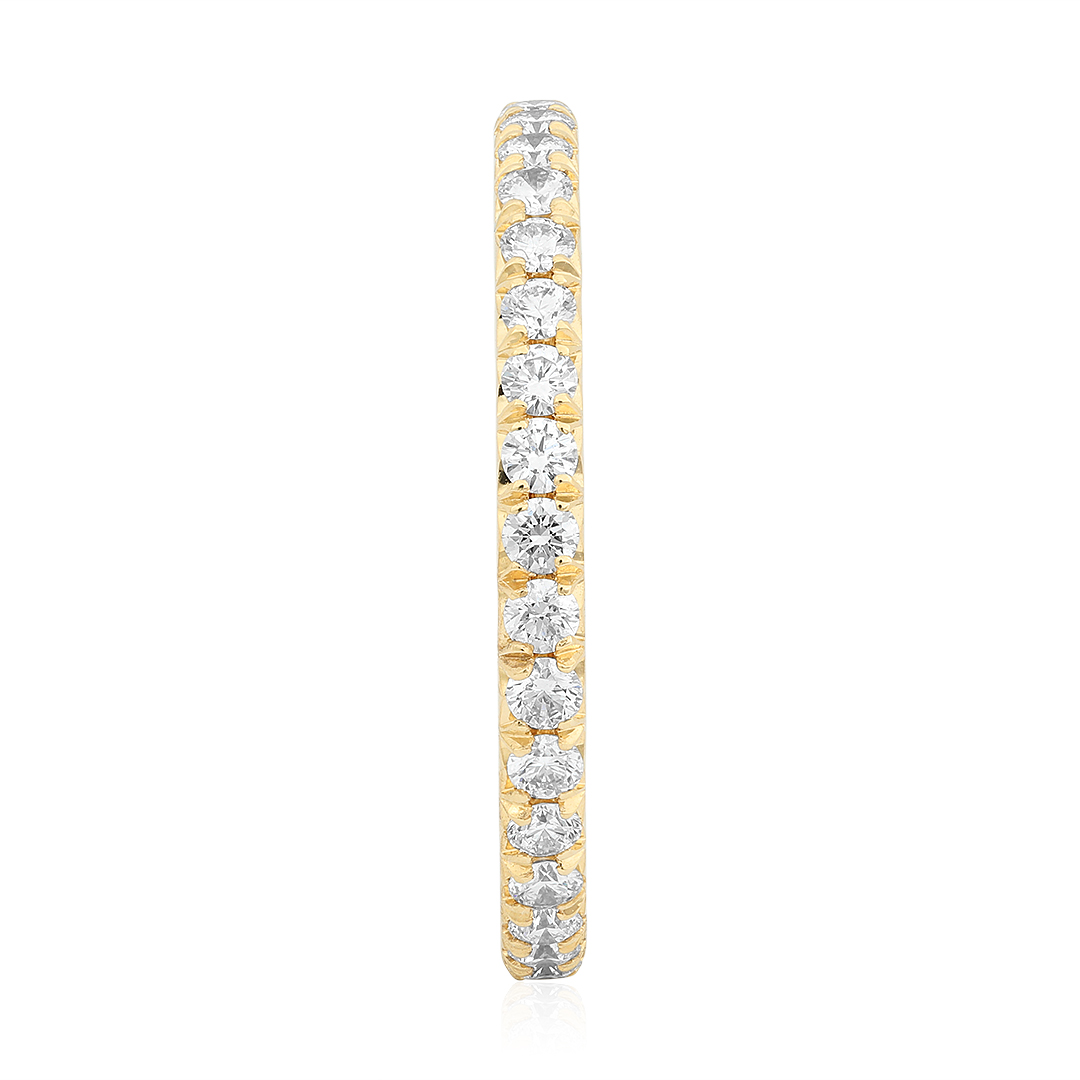 18K Yellow Gold P.Set 0.51Tw Fg Vs Rbc Eternity Band