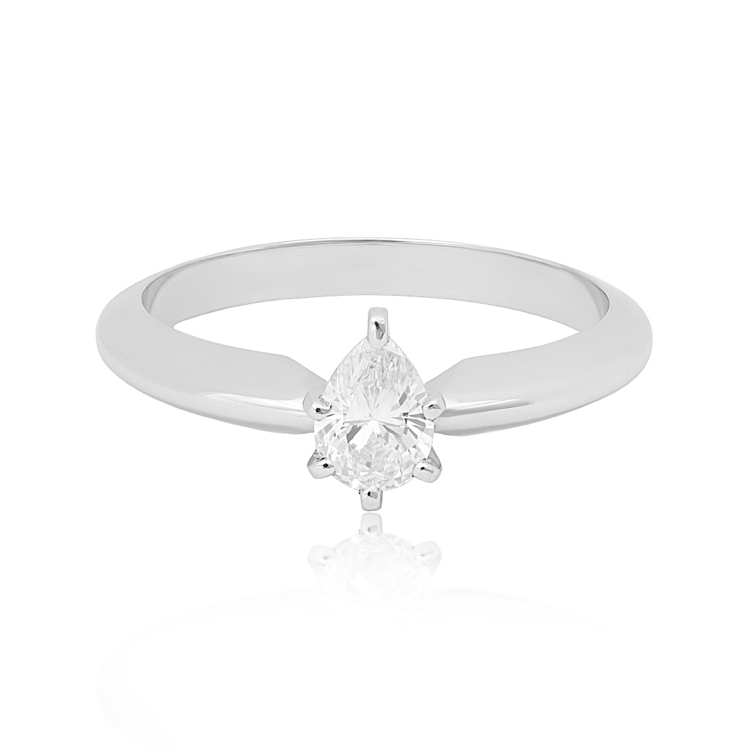 Platinum Solitaire Diamond Engagement Ring