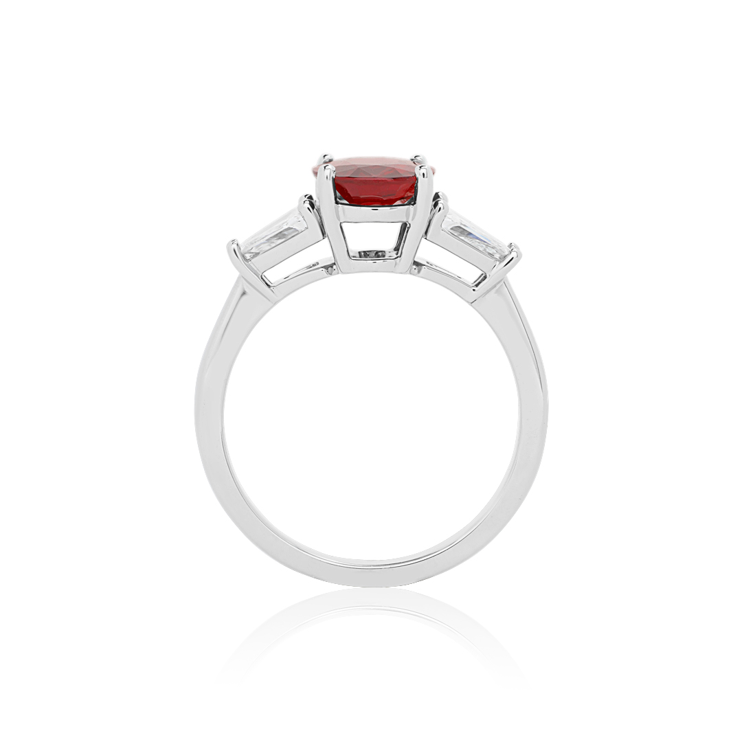 PT 2.01CT RUBY 0.46CTW SHILED DIA G VS SZ6.5