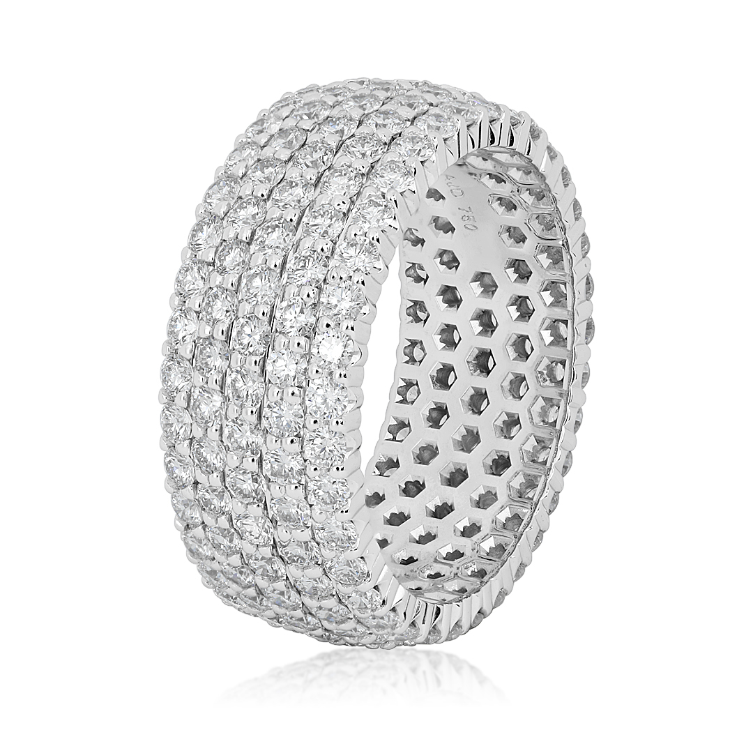 TIVOL Five Row Diamond Band