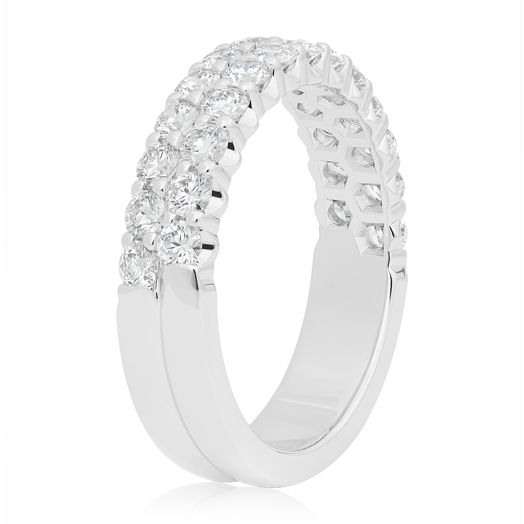 Tivol 18K White Gold Diamond Band