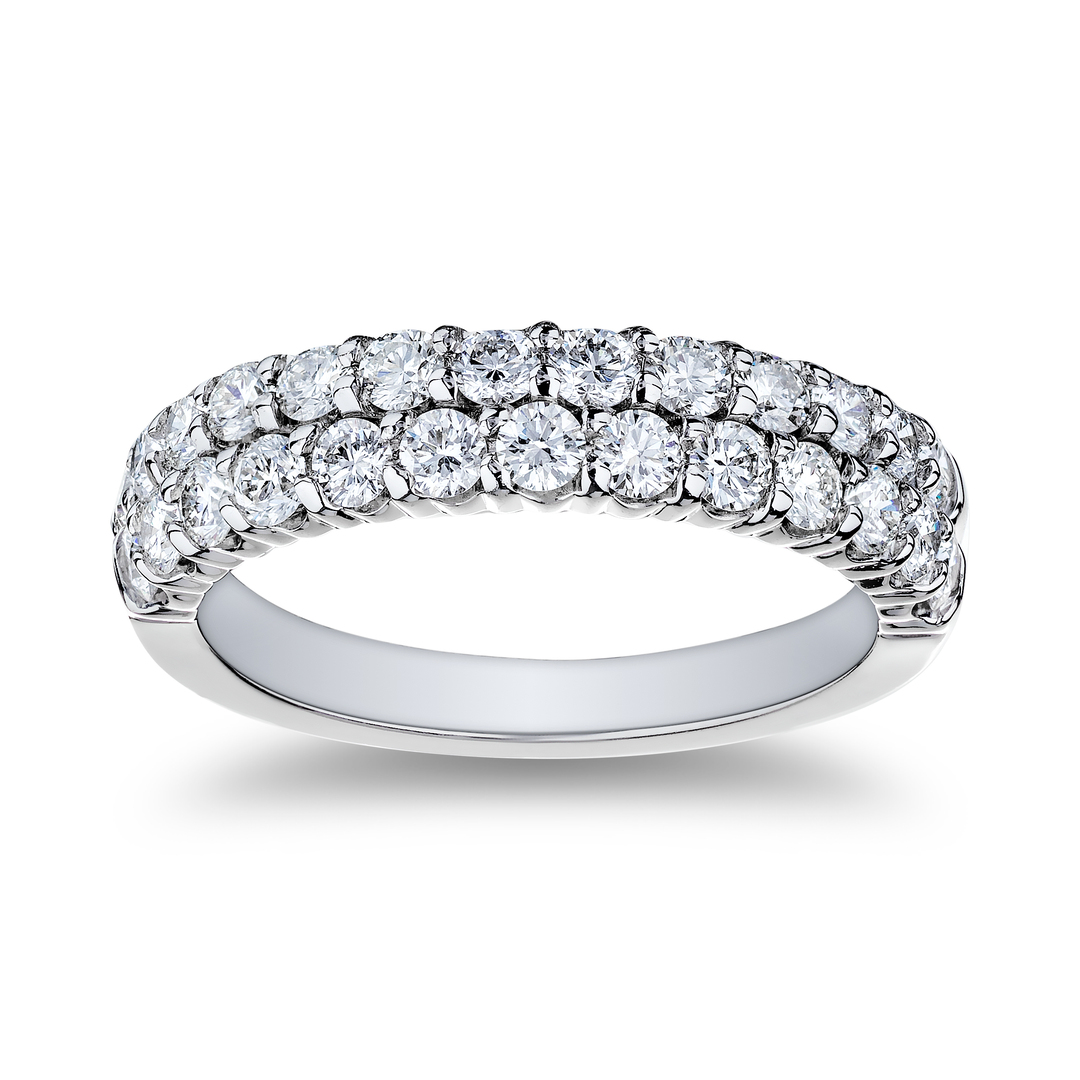 Tivol 18K White Gold Diamond Band