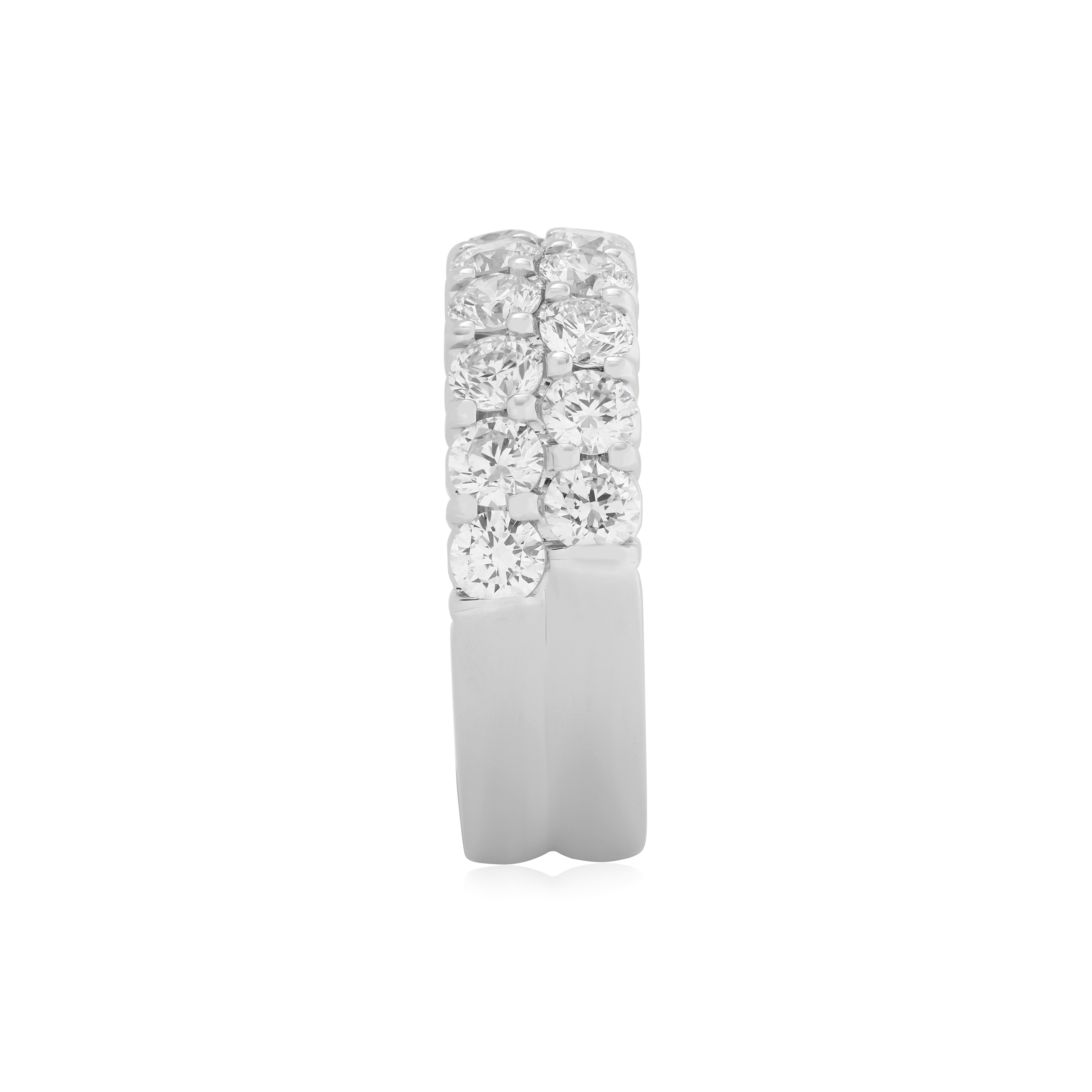 TIVOL 18K White Gold  and Diamond Wedding Band