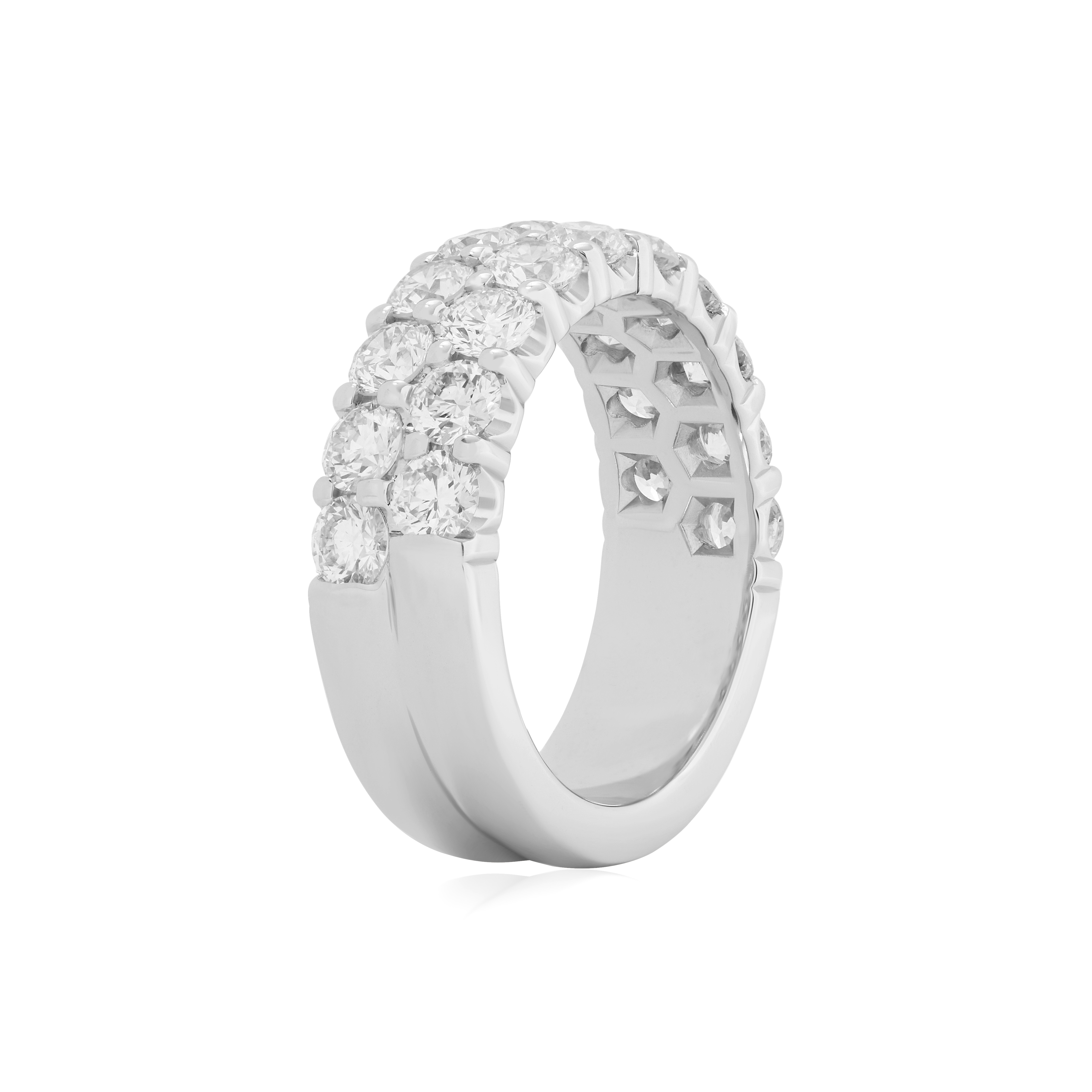 TIVOL 18K White Gold  and Diamond Wedding Band