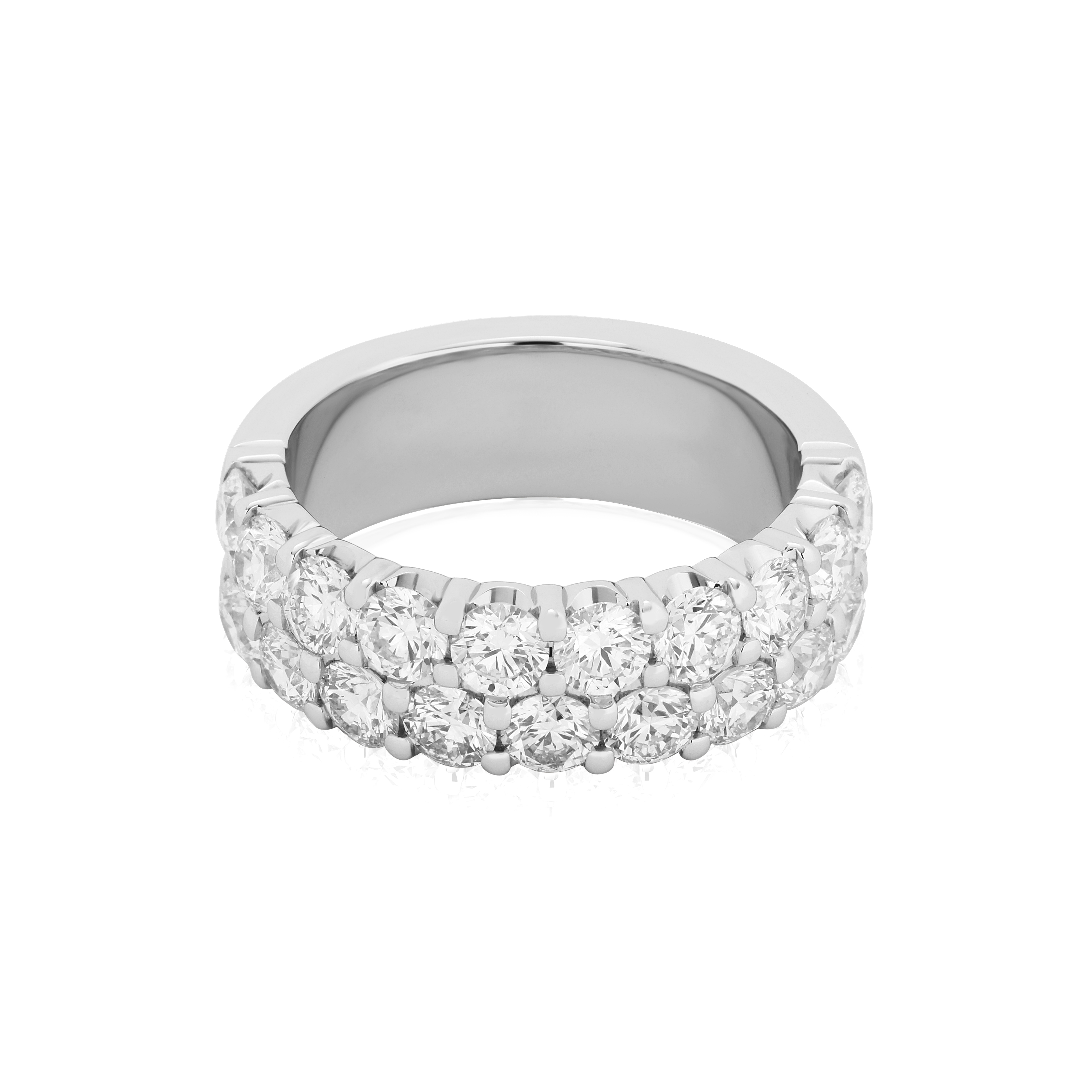 TIVOL 18K White Gold  and Diamond Wedding Band itemprop=