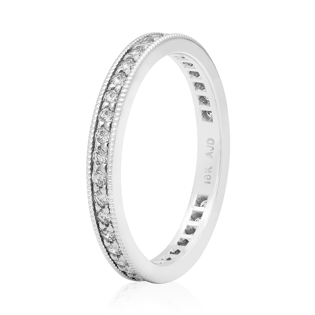 18K White Gold Diamond Eternity Band