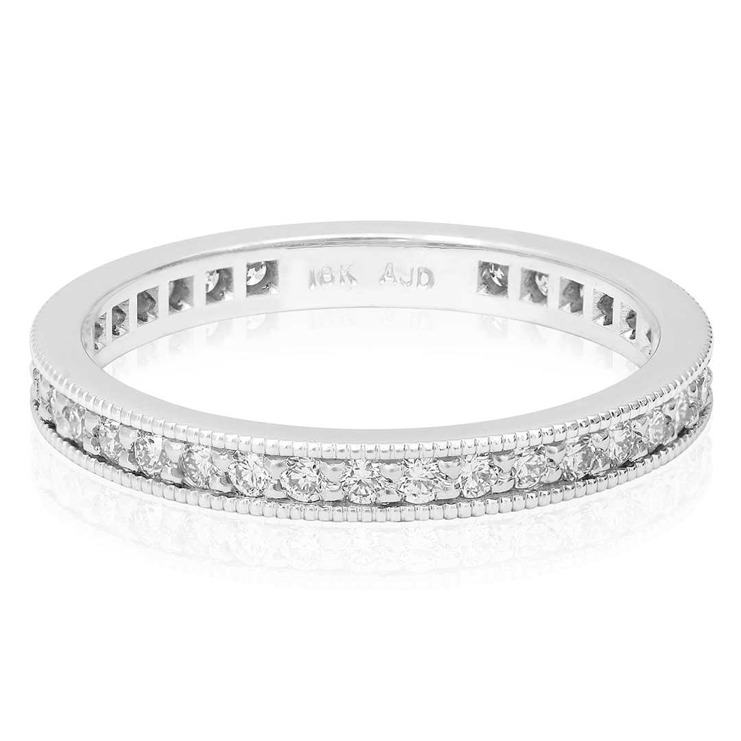 18K White Gold Diamond Eternity Band