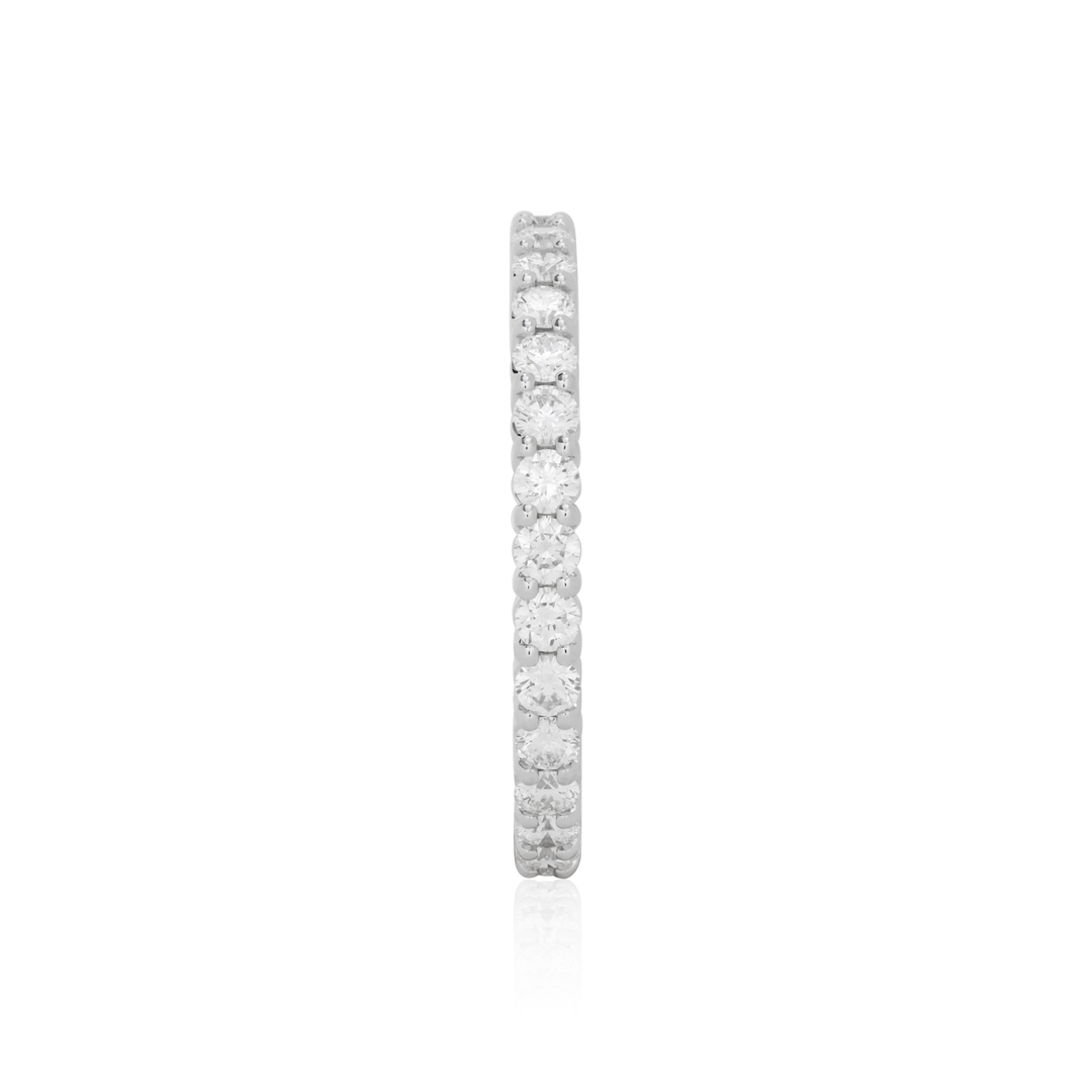 TIVOL 18K White Gold and Diamond Eternity Band