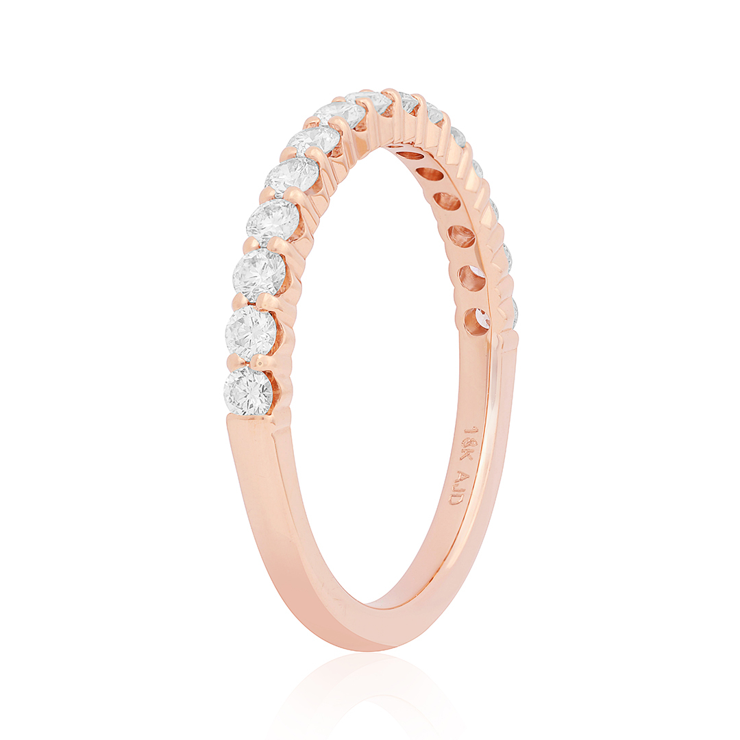 TIVOL 18K Rose Gold Diamond Band