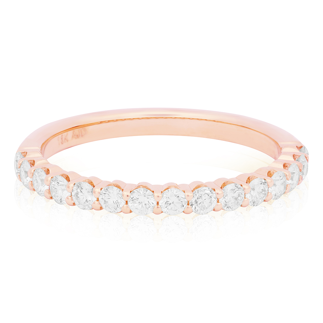 TIVOL 18K Rose Gold Diamond Band