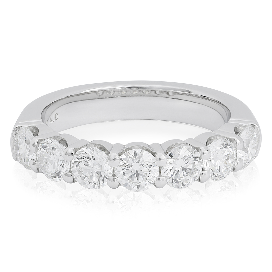 TIVOL White Gold and Diamond Band itemprop=