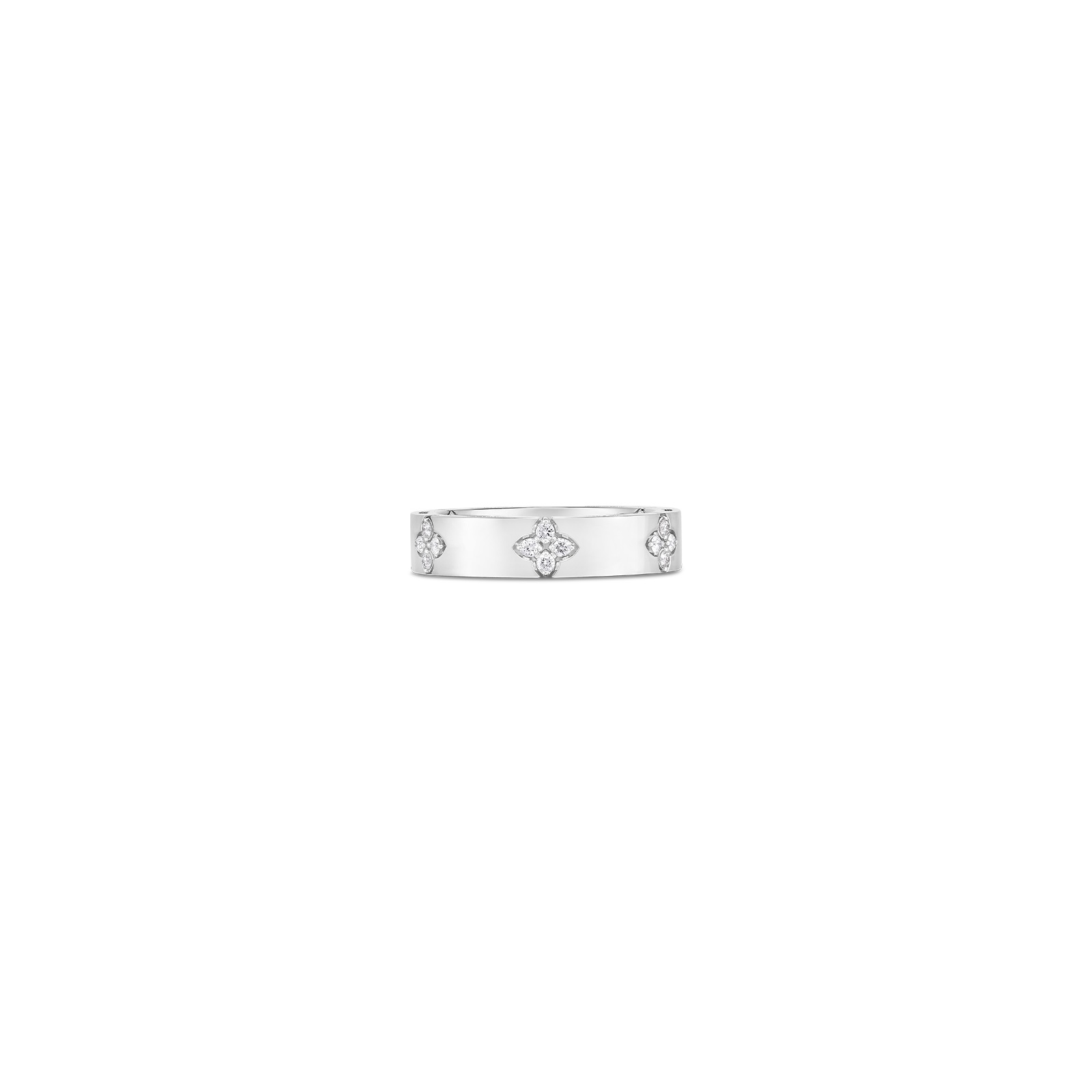 18K White Gold Verona Collection Band