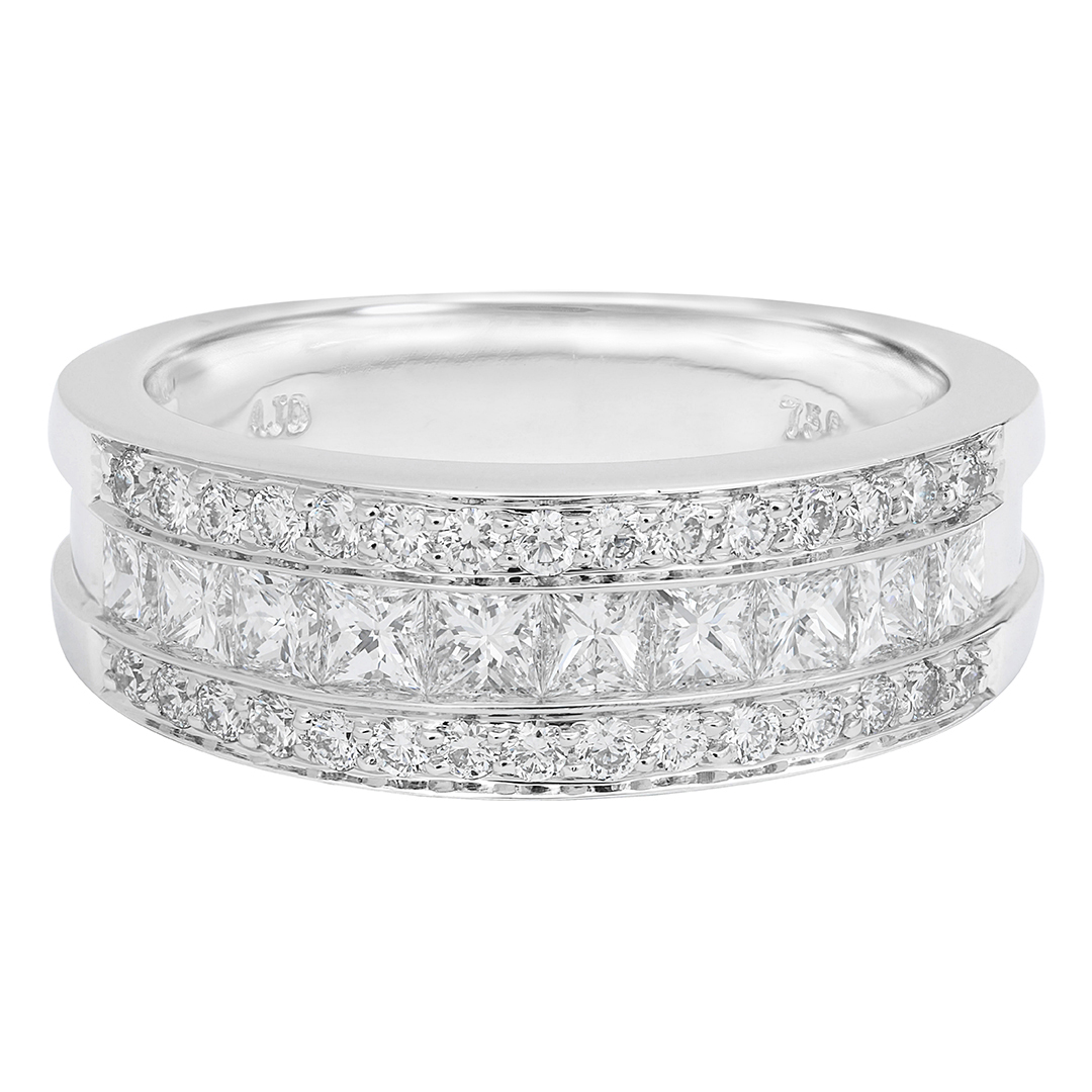 TIVOL White Gold and Diamond Band