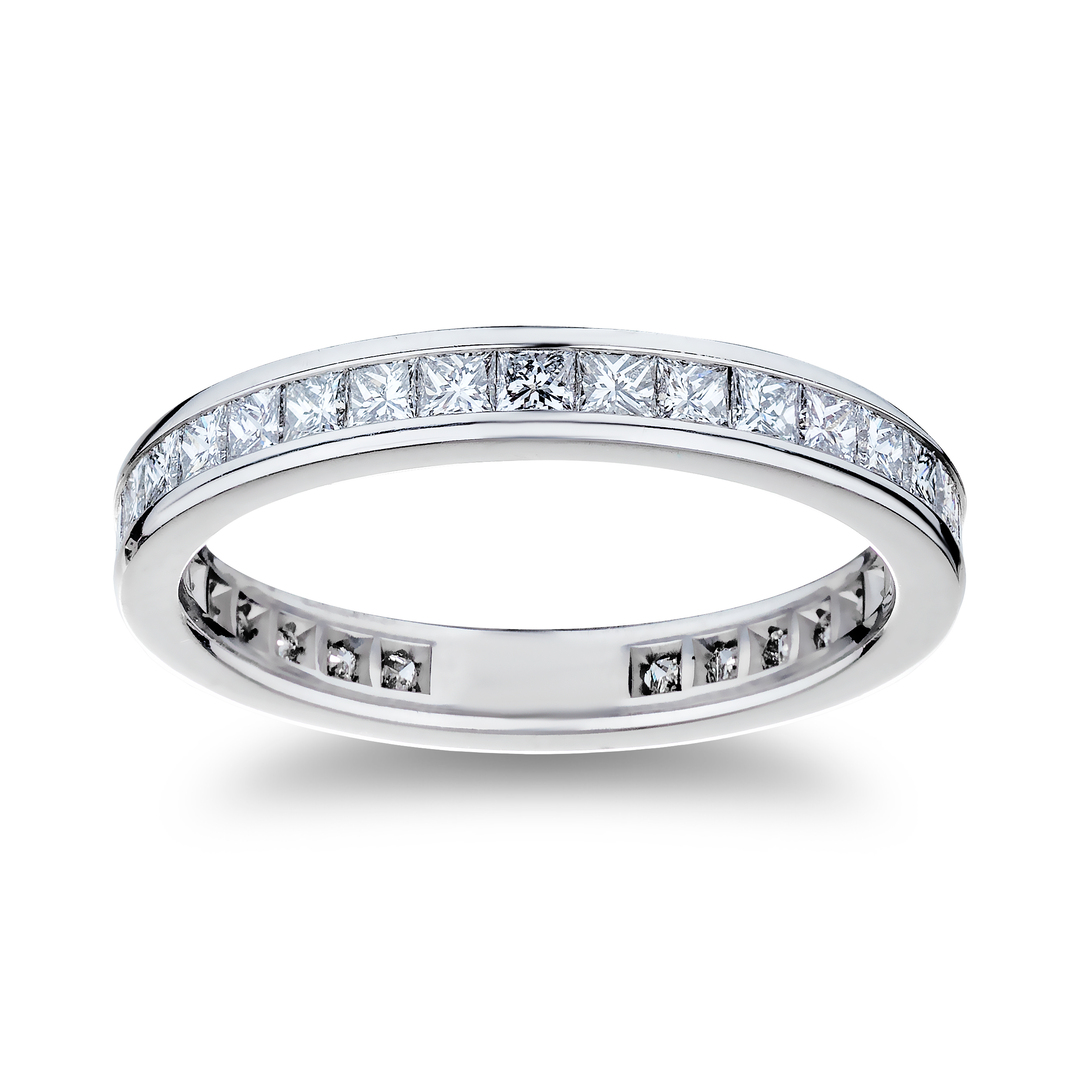 TIVOL Platinum Diamond Eternity Band