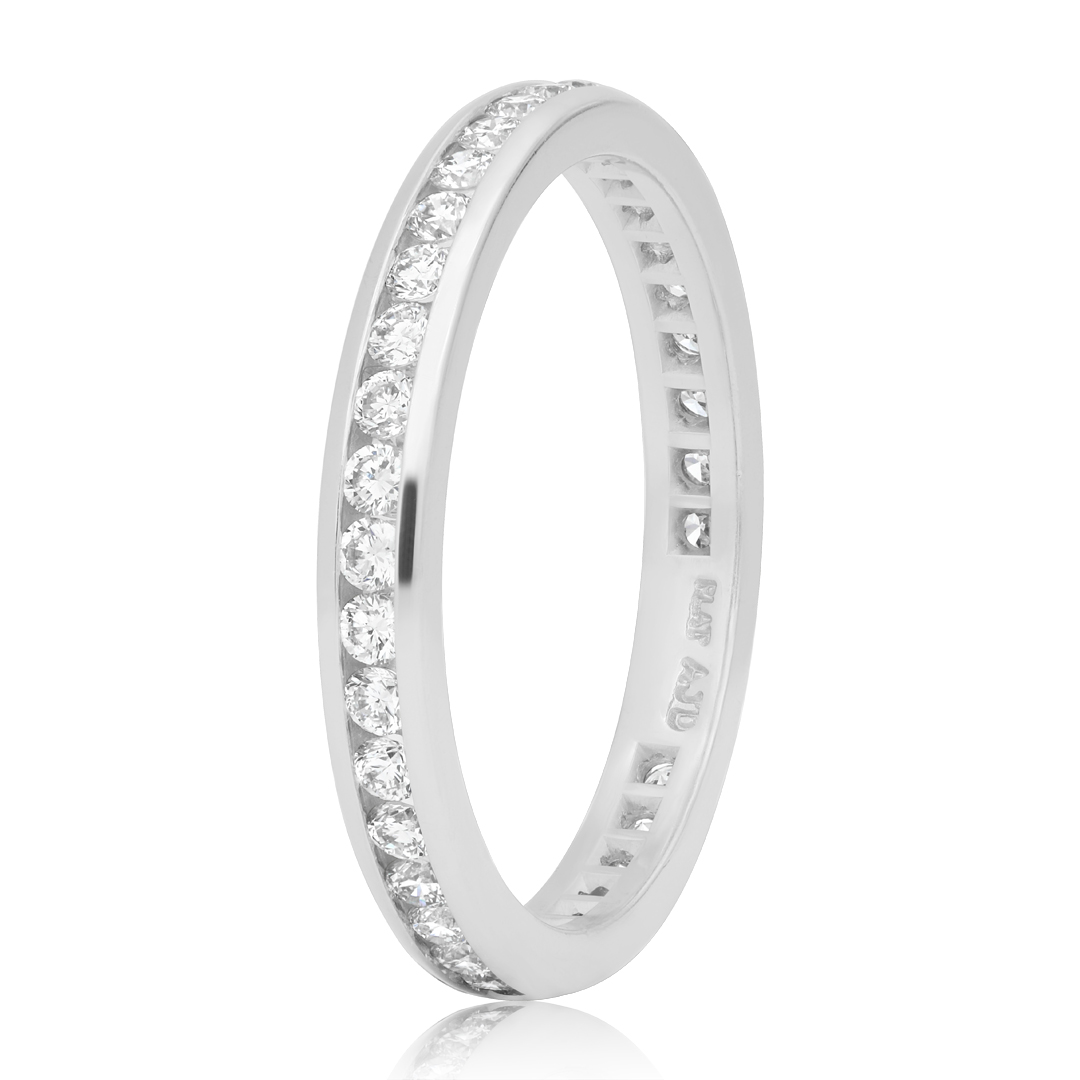 TIVOL Platinum and Diamond Eternity Band