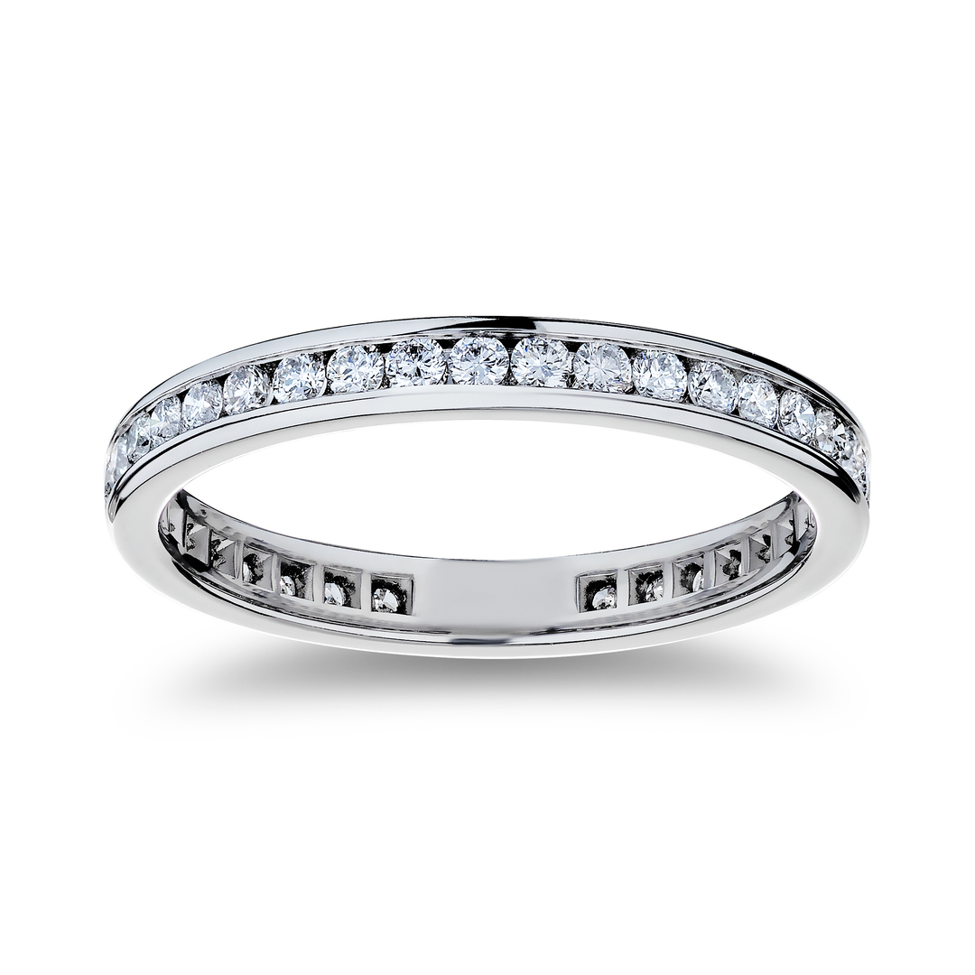 TIVOL Platinum and Diamond Eternity Band