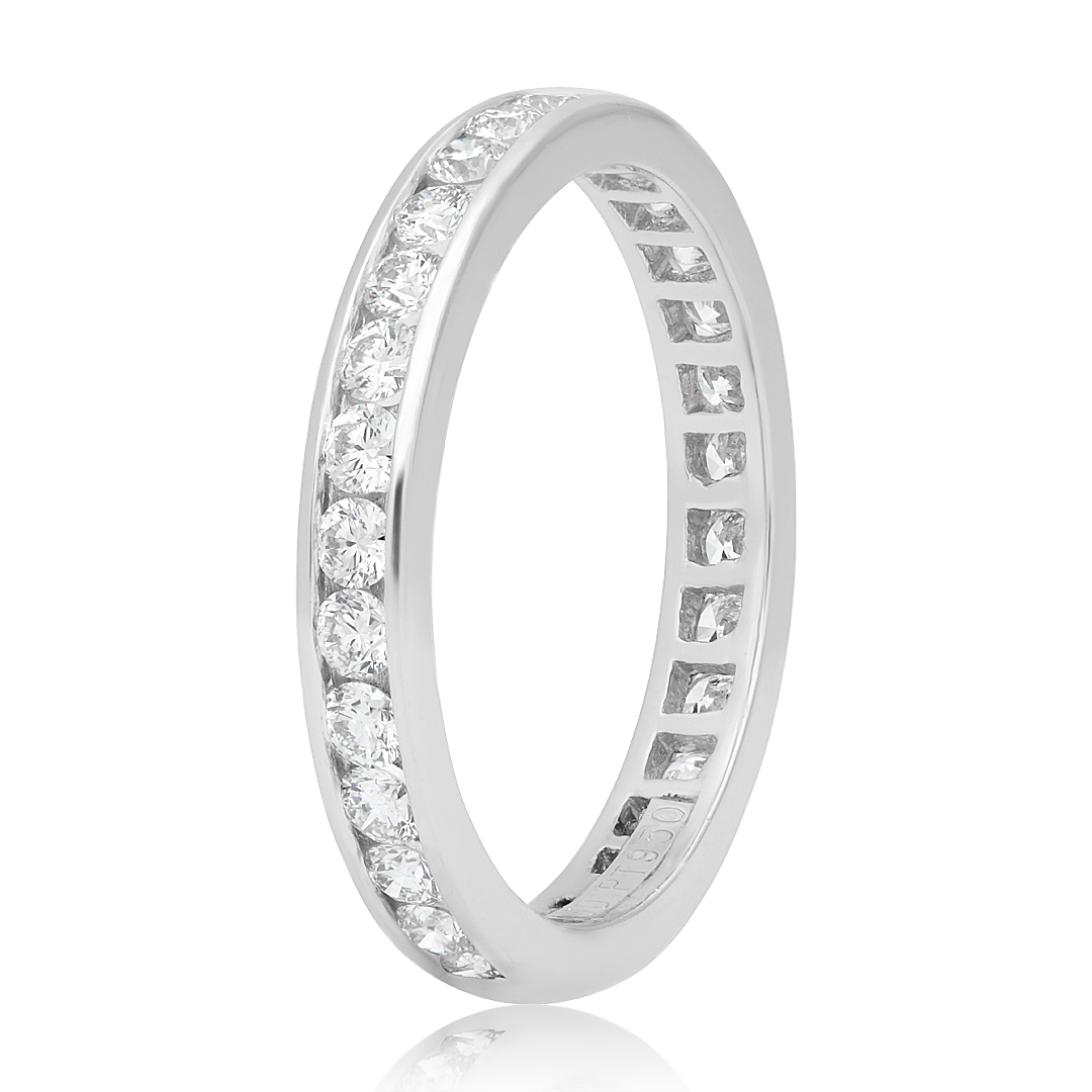 TIVOL Platinum and Diamond Eternity Band