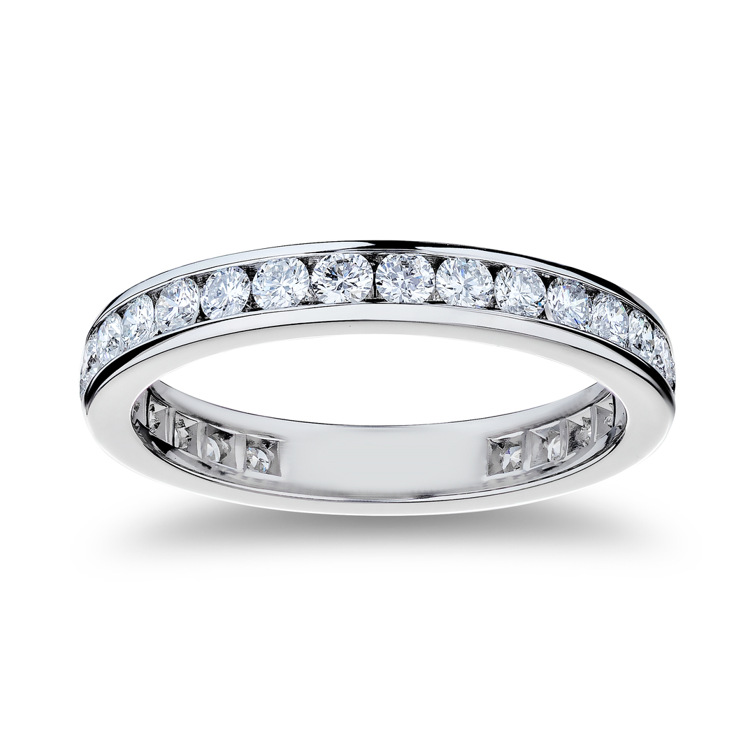 TIVOL Platinum and Diamond Eternity Band