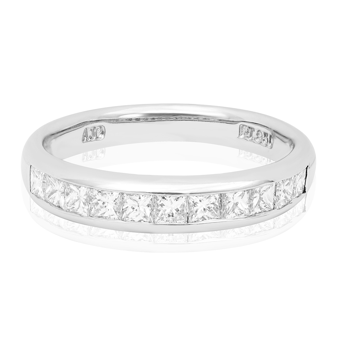 TIVOL Platinum Channel Set Diamond Ring